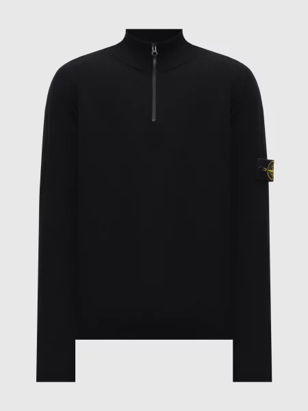 Джемпер з вовною Stone Island чорний