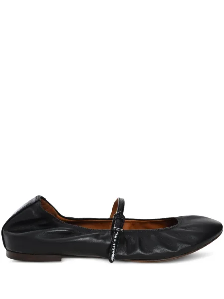Balerini Lanvin din piele negru