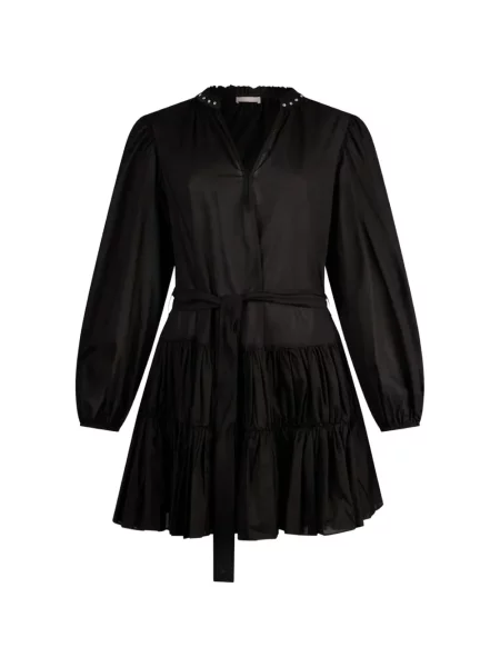 Sukienka mini Liu Jo z dekoltem w serek garniturowa czarna