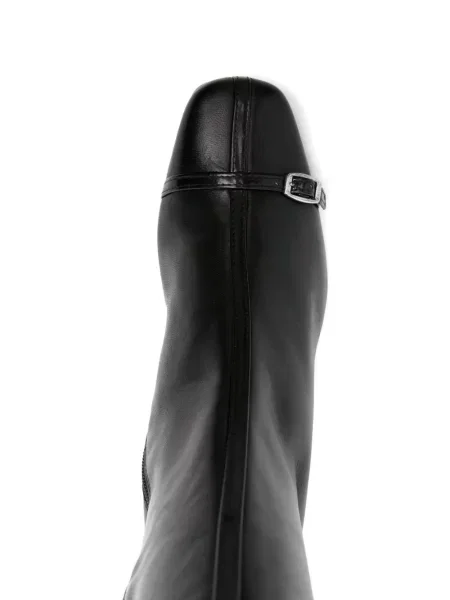 Botine Carel Paris din piele cu cataramă negru