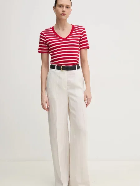 Tommy Hilfiger kratka majica rdeča