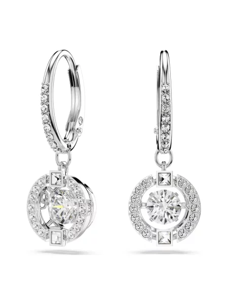 Kolczyki Swarovski szare