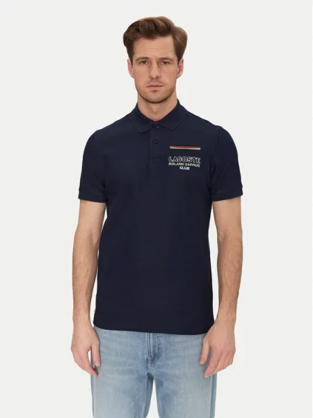 Lacoste Polo Σκούρο Regular Fit μπλε