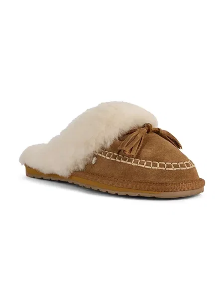 EMU Australia Căptușite papuci de casă Tahnee | piele întoarsă | shearling maro