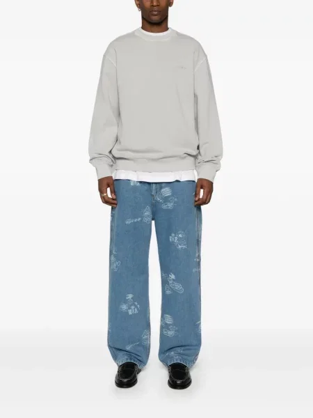 Siuvinėtas džemperis Carhartt Wip pilka