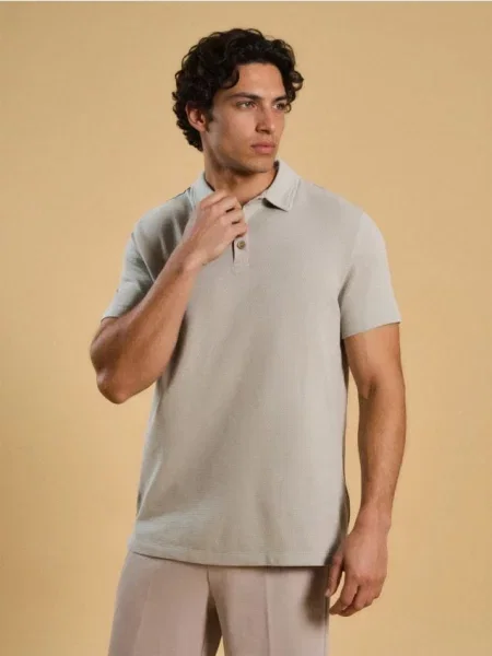 Sinsay koszulka polo zielony