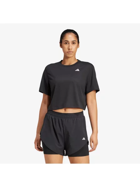 Tricou adidas Train Essentials Boxy Workout T-Shirt Black S negru