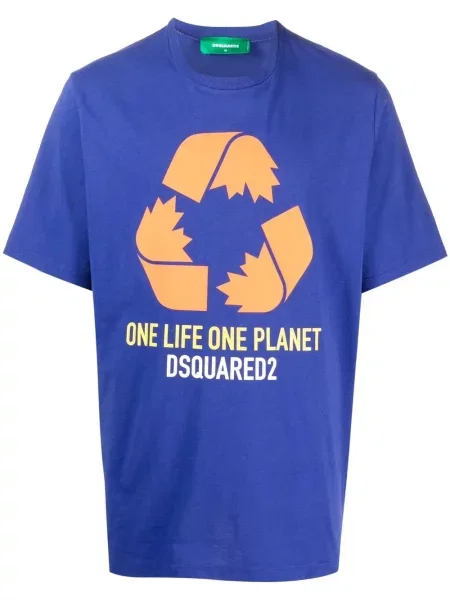 Tricou Dsquared2 cu imagine albastru