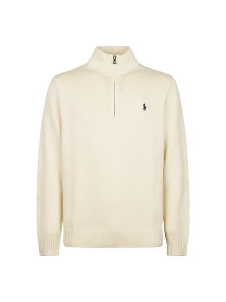 Kardigan Polo Ralph Lauren do golfa z kaszmiru beżowy