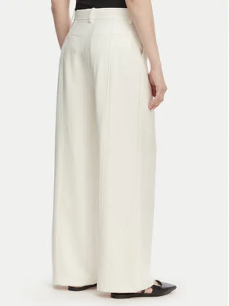 Calvin Klein Hlače iz tkanine Kremna Straight Fit