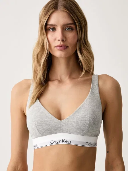 Calvin Klein Underwear trojuholníková podprsenka s modalom sivá