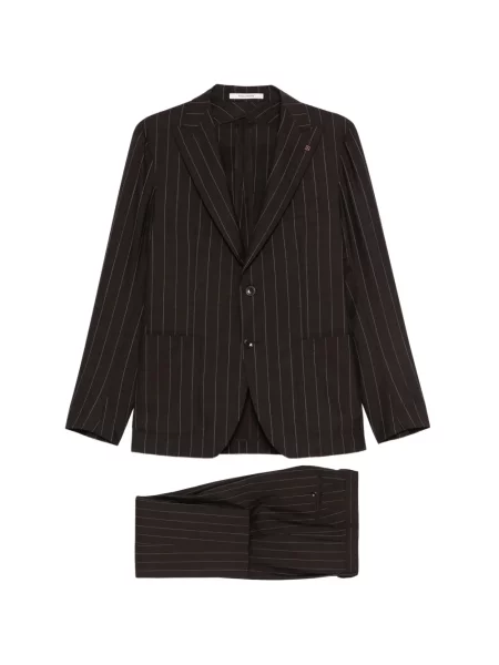 Costum Tagliatore cu dungi de costum maro