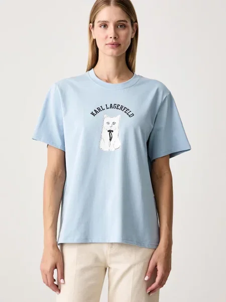 Karl Lagerfeld tricou pentru femei din cu albastru