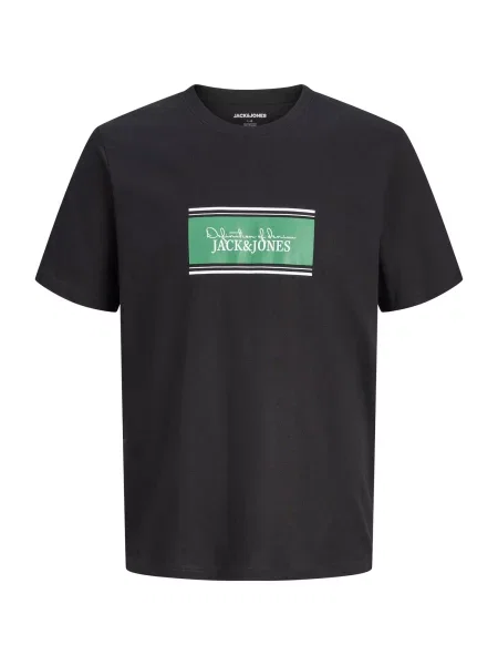 Jack & Jones Junior Tricou JJBUSTER verde pin / negru alb