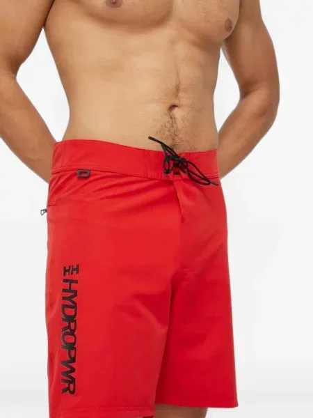 Slip de baie Helly Hansen cu imagine roșu