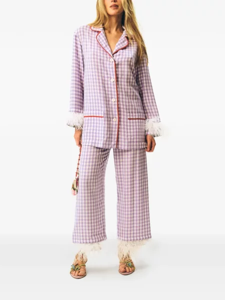 Pijamale Sleeper cu pene violet