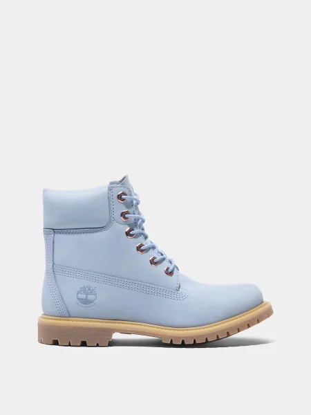 Нубукові Черевики Timberland Premium Lace Up Waterproof блакитний