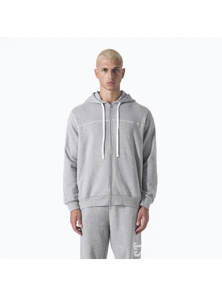 Мъжки суитшърт Everlast Exclusive Full Zip grey/melange сиво