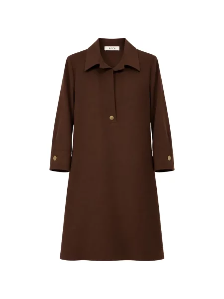 Gulerat rochie mini Jucca maro