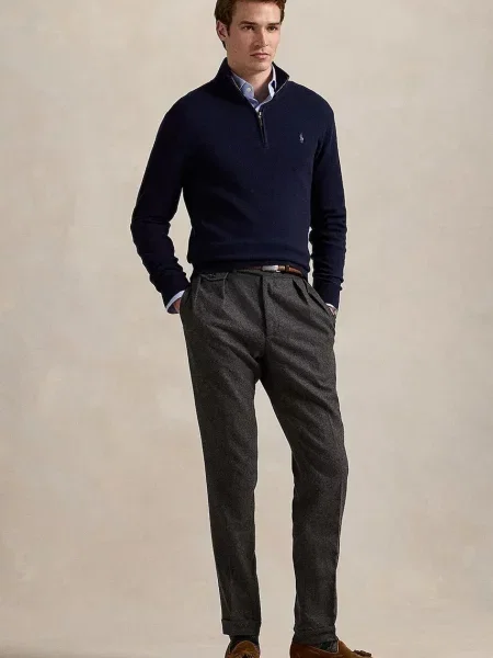 Шерстяной свитер Polo Ralph Lauren синий