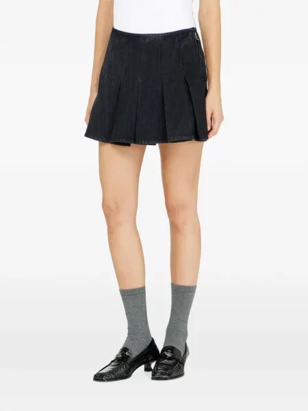Fustă din denim Diesel negru