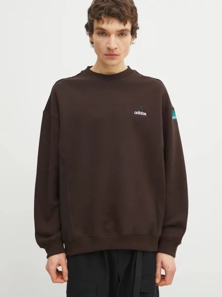 Μπλούζα adidas Originals Equipment Crew καφέ