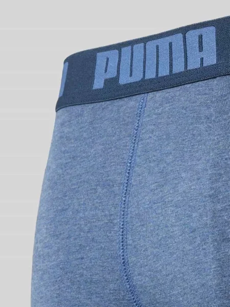 Bokserki o kroju slim fit z mieszanki bawełny w zestaw 2 szt. model EVERDAY' Puma niebieskie