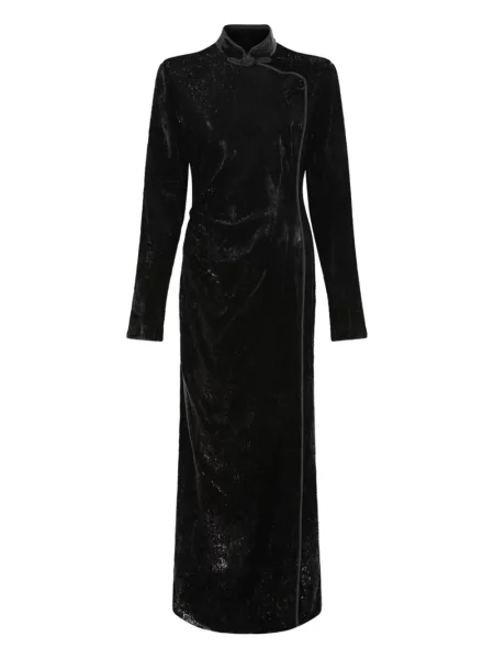Rochie midi Hui Milano până la genunchi de costum negru
