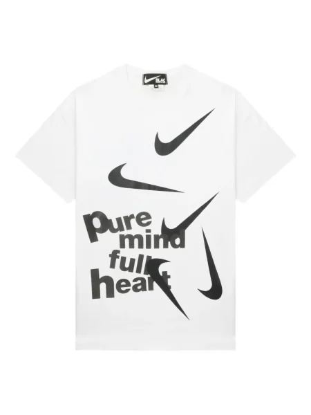 Tricou Black Comme Des Garçons cu imagine alb