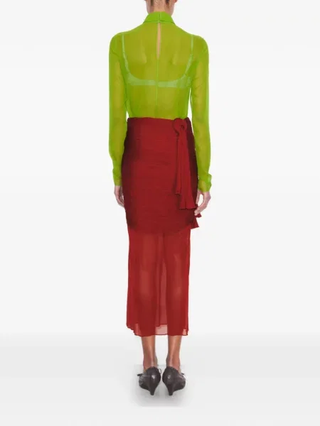 Pulover cu guler înalt heláncă Tory Burch verde