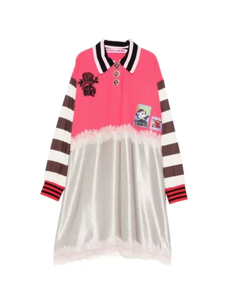 Kołnierzykowy sukienka Chopova Lowena garniturowa różowa