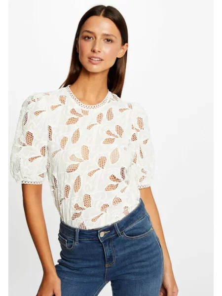 Halenka Morgan s krátkými rukávy černá