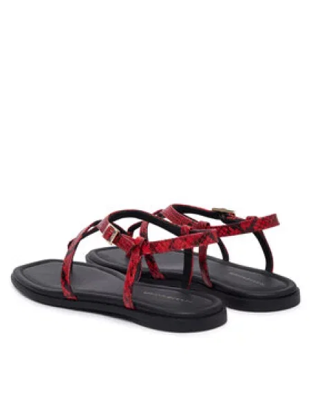 Sandály Tommy Hilfiger Th Buckle červená
