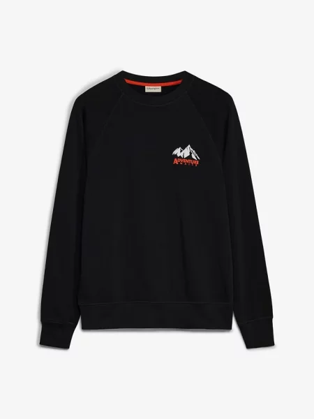 Bluza z czystej bawełny organicznej czarna