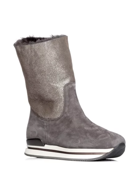 Botine Hogan din piele negru