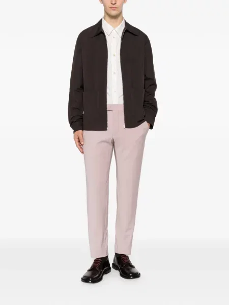 Cu centură pantaloni Karl Lagerfeld roz