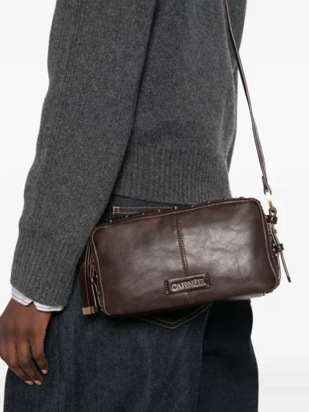 Crossbody torbica Cafènoir s autogramom smeđa
