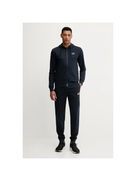 Emporio Armani spodnie dresowe niebieskie
