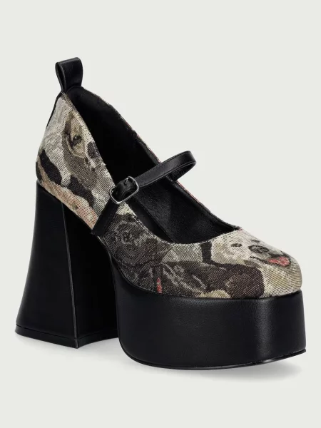 Pantofi cu toc Koi Footwear cu platformă bej