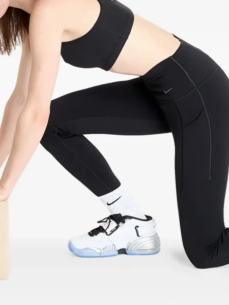 Top sport Nike din fleece plisat fără mâneci alb