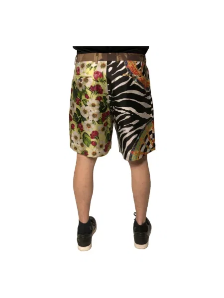 Jedwabne bermudy Dolce And Gabbana z logo