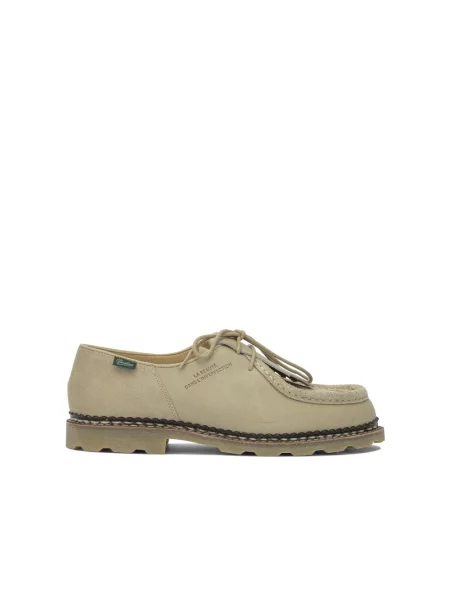 Derby Paraboot skórzany beżowy