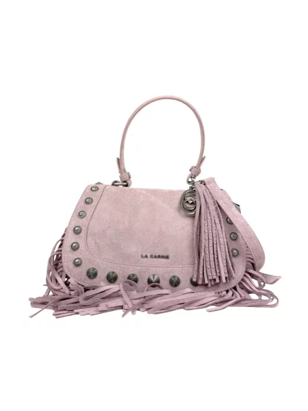 Torebka La Carrie zamszowa różowa
