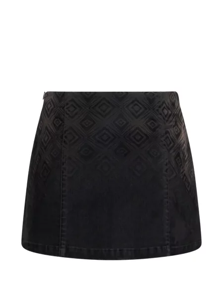 Fusta mini Alberta Ferretti cu imagine negru