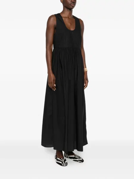 Rochie maxi Matteau fără mâneci de costum negru