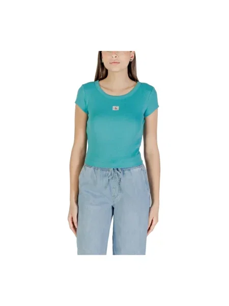 Koszulka Calvin Klein Jeans niebieska