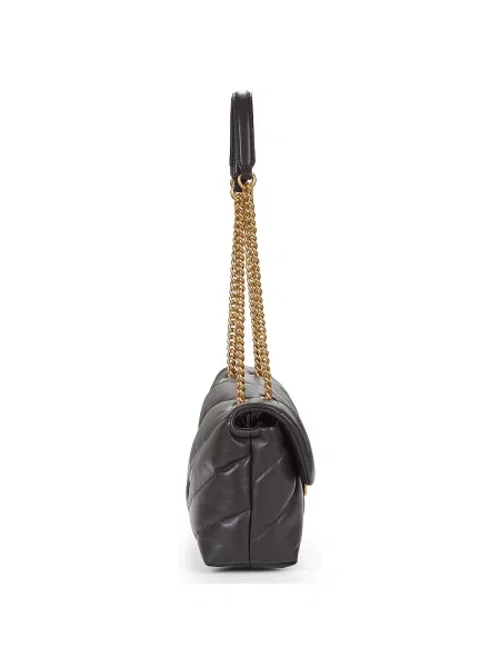 Geanta crossbody Pinko din piele clasică maro