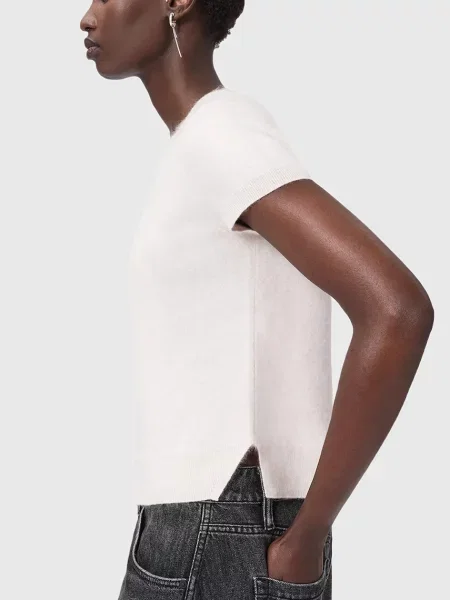 Вовняна футболка AllSaints REBEL TEE сірий