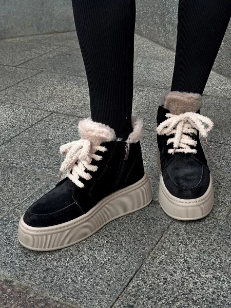 Замшеві Черевики INNOE чорний