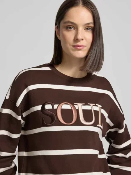 Bluza o kroju oversized z mieszanki bawełny z wyhaftowanym logo Smith And Soul
